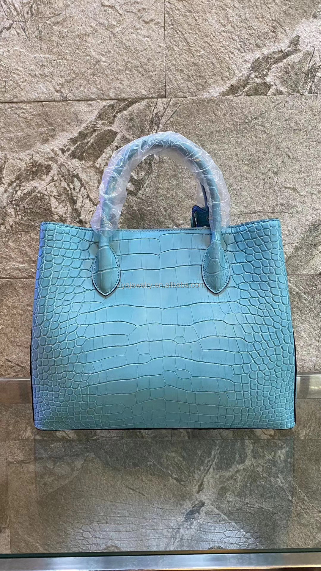 High Quality 100% Genuine Crocodile Leather Hand Bag Elegant