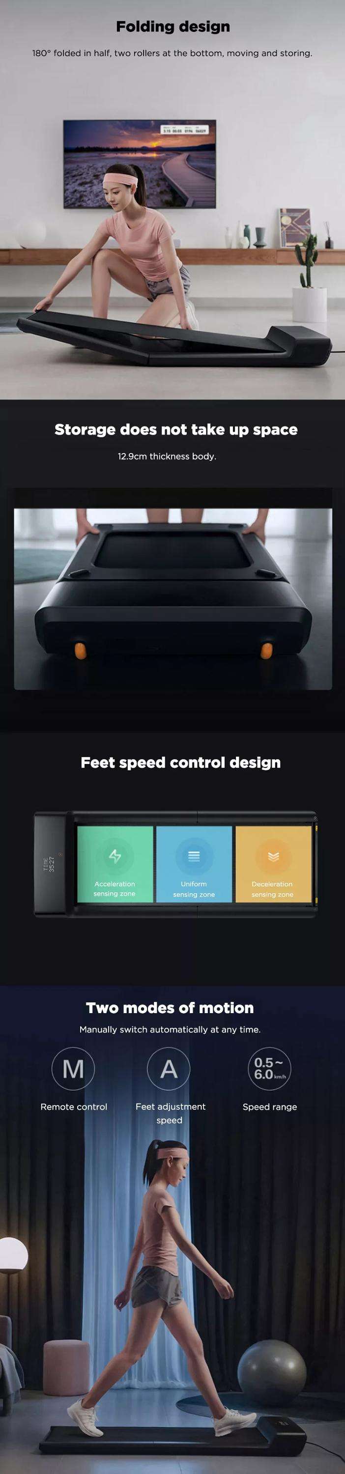 Home Gym Fitness Equipment Slim Smart FoldingTreadmill Mi A1 Pro Walking Pad Treadmill