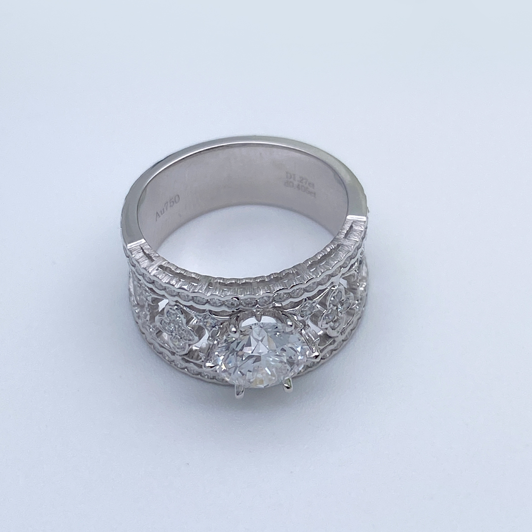 Lab grown diamond 14k 18k Gold Ring Custom  fashion Jewelry