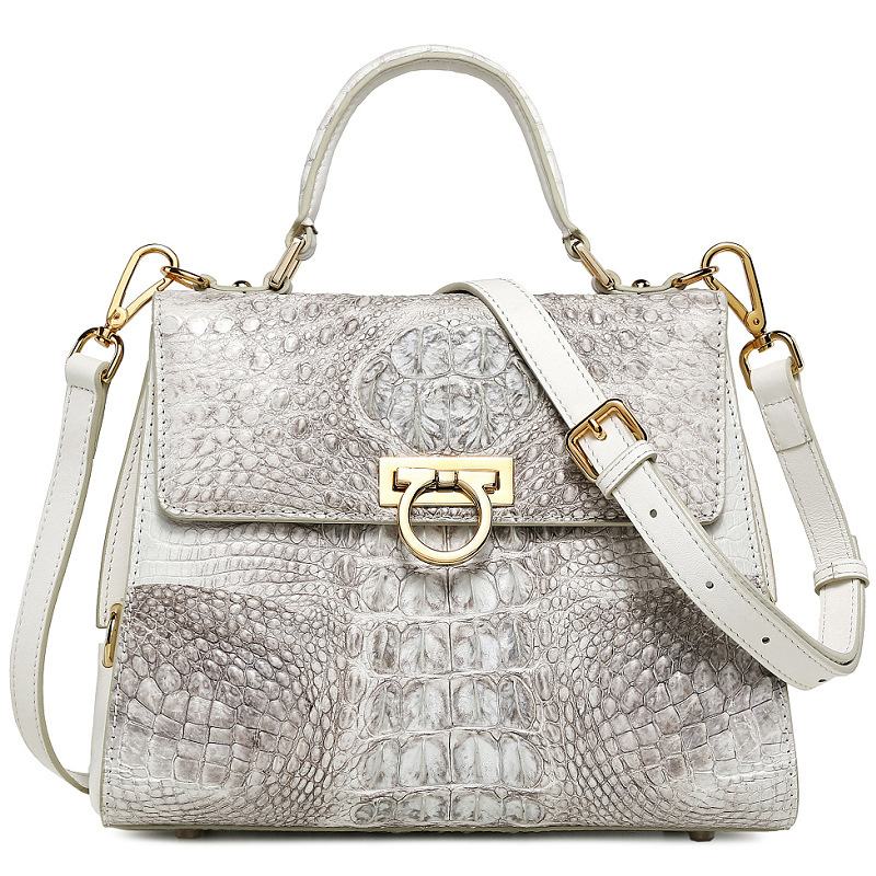 Brand bags women handbags luxury crocodile leather women's bag shoulder messenger bag 100% genuine l