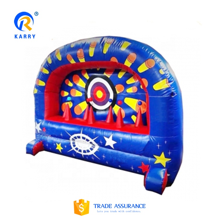 Interactive inflatable shooting game floating ball challenge outdoor interactive games